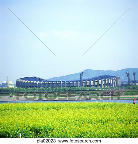 stadium, flower, spring, Seoul, Olympics, Jamsil, Jamsil stadium View Large Photo Image Stock Image - stadium, flower, spring, Seoul, Olympics, Jamsil, Jamsil stadium. Fotosearch
