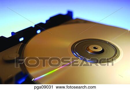 Stock Image - day, inside, industry, industries, CD, compact disc. Fotosearch