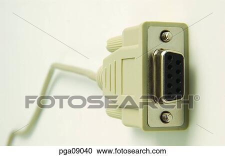 Stock Image - day, section, monitor cable, objects, things, industry. Fotosearch