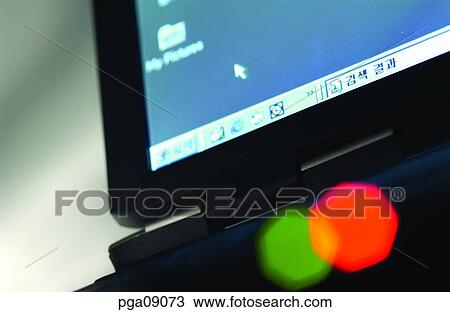 Stock Image - search, search engine, domestic product, notebook, notebook liquid crystal, notebook monitor, display. Fotosearch
