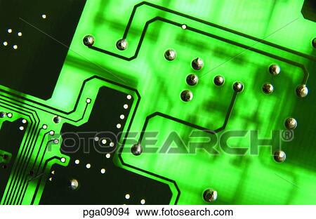 Picture - technology, solder, day, mother board, main board, board. Fotosearch