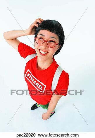 Stock Image - Oriental, model, person, people, men, human. Fotosearch