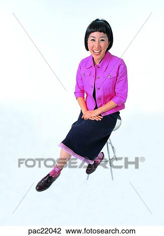 Stock Image - Oriental, model, person, people, men, human. Fotosearch