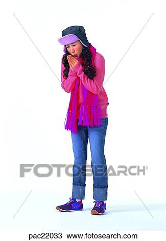 winter, Oriental, muffler, model, hat, cap, wearing a hat View Large Photo Image Stock Image - winter, Oriental, muffler, model, hat, cap, wearing a hat. Fotosearch