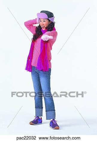 winter, Oriental, muffler, model, wearing a hat, muffler, scarf View Large Photo Image Stock Image - winter, Oriental, muffler, model, wearing a hat, muffler, scarf. Fotosearch