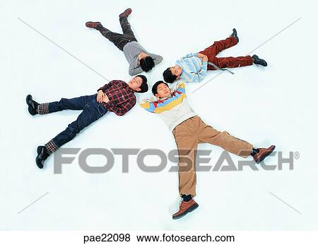 men, male, boy, Nuki, lie down, closing eyes View Large Photo Image Stock Photo - men, male, boy, Nuki, lie down, closing eyes. Fotosearch