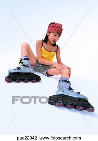 pain, Nuki, hurt, Oriental, hood, inline skate, person View Large Photo Image Stock Image - pain, Nuki, hurt, Oriental, hood, inline skate, person. Fotosearch