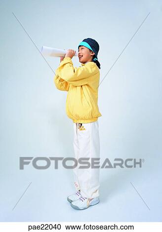 shout, yell, Nuki, Oriental, person, people View Large Photo Image Stock Image - shout, yell, Nuki, Oriental, person, people. Fotosearch