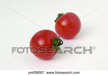 Stock Photo - fruit, two things, cherry tomato, objects, affairs, matters. Fotosearch