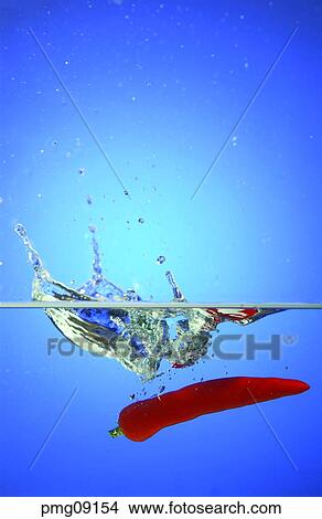 pepper, agricultural products, farm products, under water, red pepper, wash View Large Photo Image Picture - pepper, agricultural products, farm products, under water, red pepper, wash. Fotosearch