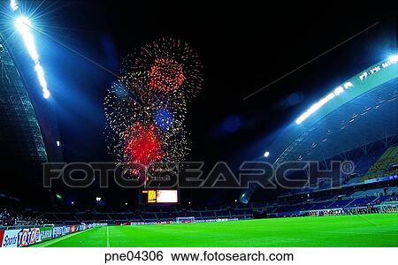 eve of a game, night, flame, blaze, spark, fireworks display View Large Photo Image Stock Photograph - eve of a game, night, flame, blaze, spark, fireworks display. Fotosearch