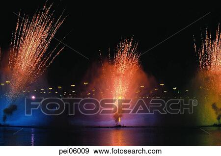 neon, night, flame, blaze, spark, fireworks display View Large Photo Image Stock Photo - neon, night, flame, blaze, spark, fireworks display. Fotosearch