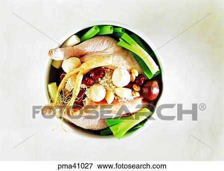 cook, food to aid virility, indoor, samgyetang, chicken soup, aiding virility View Large Photo Image Stock Photo - cook, food to aid virility, indoor, samgyetang, chicken soup, aiding virility. Fotosearch