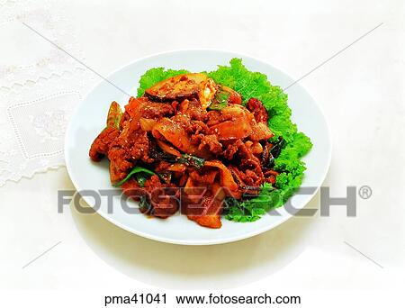 Stock Image - indoor, cook, cooking, food, dish, still life. Fotosearch