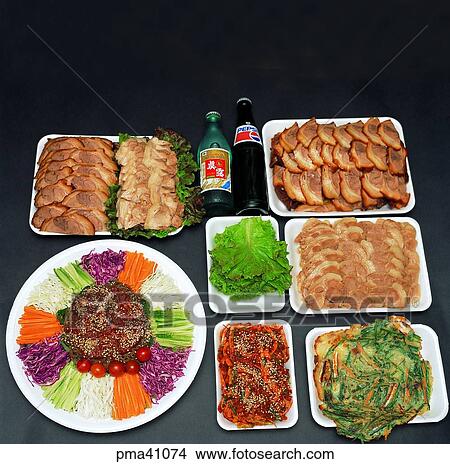 pork hock, Korean liquor, soju, indoor, cook, cooking View Large Photo Image Picture - pork hock, Korean liquor, soju, indoor, cook, cooking. Fotosearch