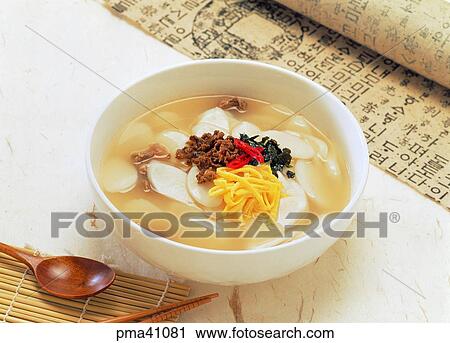 rice-cake soup, New Year, indoor, cook, cooking, food View Large Photo Image Stock Image - rice-cake soup, New Year, indoor, cook, cooking, food. Fotosearch