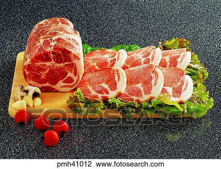 meat dish, freezing meat, pork, Korean style bacon, Samgyupsal, indoor View Large Photo Image Stock Image - meat dish, freezing meat, pork, Korean style bacon, Samgyupsal, indoor. Fotosearch