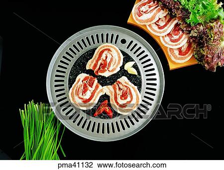 meat, meat dish, pork, Korean style bacon, Samgyupsal, fresh meat View Large Photo Image Stock Image - meat, meat dish, pork, Korean style bacon, Samgyupsal, fresh meat. Fotosearch