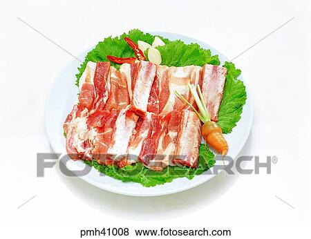 meat, meat dish, ribs of pork, pork, fresh meat, indoor View Large Photo Image Stock Photo - meat, meat dish, ribs of pork, pork, fresh meat, indoor. Fotosearch