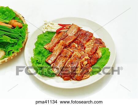 ribs without bones, meat, meat dish, pork, beef, beef View Large Photo Image Picture - ribs without bones, meat, meat dish, pork, beef, beef. Fotosearch