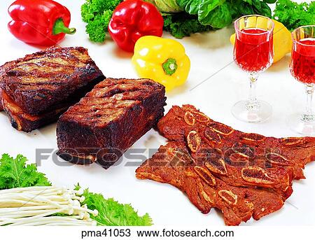 ribs without bones, meat, meat dish, pork, beef, beef View Large Photo Image Stock Image - ribs without bones, meat, meat dish, pork, beef, beef. Fotosearch