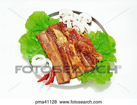 ribs without bones, meat, meat dish, pork, beef, beef View Large Photo Image Stock Photo - ribs without bones, meat, meat dish, pork, beef, beef. Fotosearch