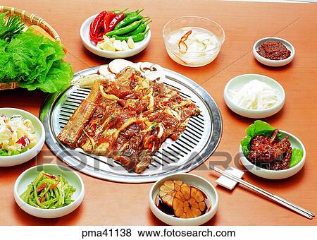 ribs without bones, meat, meat dish, pork, side dish, roasted meat or fish on the charcoal fire View Large Photo Image Stock Photo - ribs without bones, meat, meat dish, pork, side dish, roasted meat or fish on the charcoal fire. Fotosearch