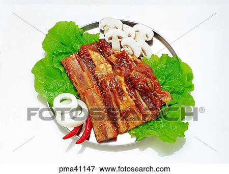 ribs without bones, meat, meat dish, pork, beef, beef View Large Photo Image Stock Photo - ribs without bones, meat, meat dish, pork, beef, beef. Fotosearch