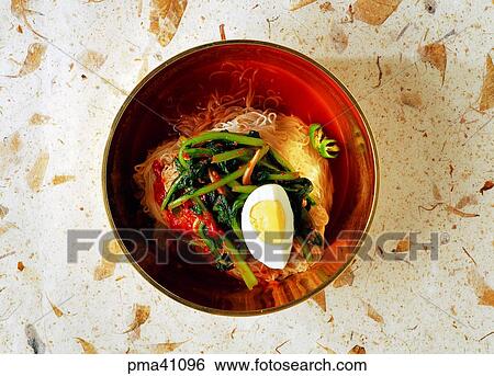 Stock Photograph - cold noodles, noodles, powdered food, flour-based food, objects, things. Fotosearch