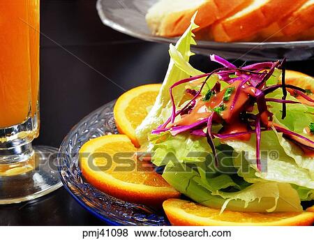 Stock Photo - fruits, fruit, fruits and vegetables salad, desert, objects, things. Fotosearch