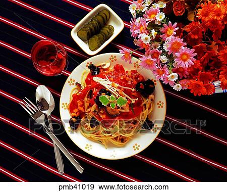 noodles, mushroom spaghetti, powdered food, flour-based food, objects, things View Large Photo Image Stock Photo - noodles, mushroom spaghetti, powdered food, flour-based food, objects, things. Fotosearch