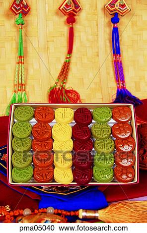 Stock Image - tea and cakes, honey cakes, desert, objects, things, articles. Fotosearch