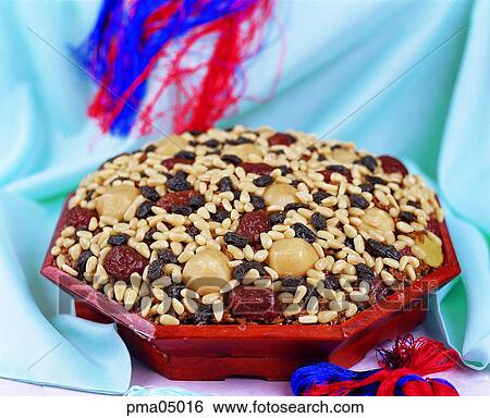 Stock Photograph - tea and cakes, objects, things, articles, indoor, flavored glutinous rice. Fotosearch