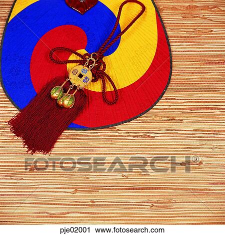 Stock Image - trinketry, pattern, design, fan, objects, things. Fotosearch