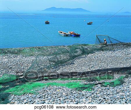 fishing village, fishery, fishing industry, net, sea, seaside, beach View Large Photo Image Stock Photo - fishing village, fishery, fishing industry, net, sea, seaside, beach. Fotosearch