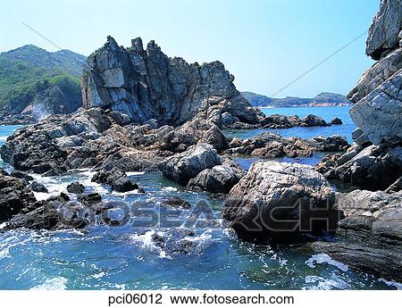 rocky island, rock, landscape, scenery, scene, view, nature View Large Photo Image Stock Image - rocky island, rock, landscape, scenery, scene, view, nature. Fotosearch