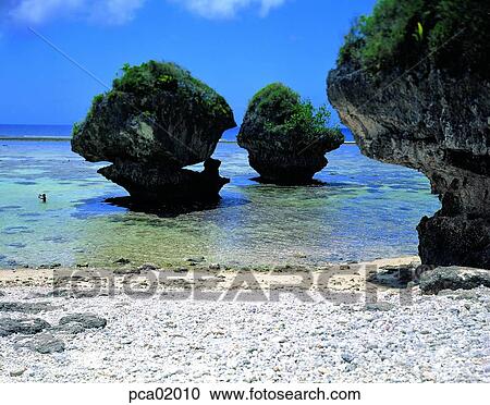Stock Image - sea, landscape, scenery, scene, view, seaside, beach. Fotosearch