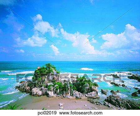 sea, rocky island, sea, seashore, coast, beach, summer View Large Photo Image Stock Photo - sea, rocky island, sea, seashore, coast, beach, summer. Fotosearch