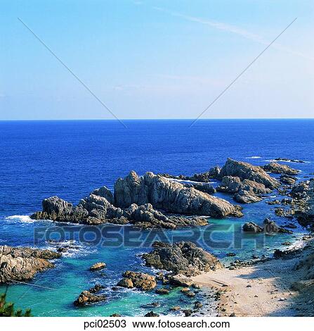 sea, seashore, coast, beach, rock, nature, landscape View Large Photo Image Stock Image - sea, seashore, coast, beach, rock, nature, landscape. Fotosearch