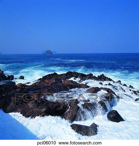 wave, rocky island, sea, landscape, scenery, scene, view View Large Photo Image Stock Image - wave, rocky island, sea, landscape, scenery, scene, view. Fotosearch