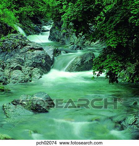 valley, canyon, landscape, scenery, scene, view, mountain stream View Large Photo Image Picture - valley, canyon, landscape, scenery, scene, view, mountain stream. Fotosearch