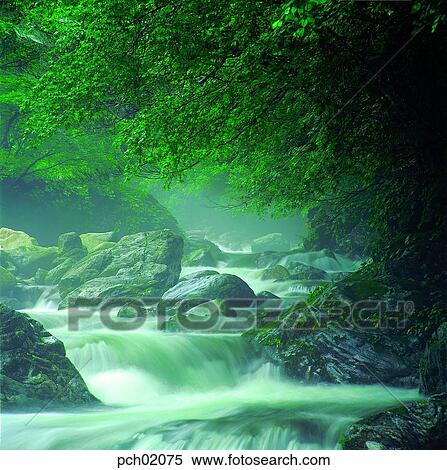 valley, canyon, running water, landscape, scenery, scene, view View Large Photo Image Stock Photography - valley, canyon, running water, landscape, scenery, scene, view. Fotosearch