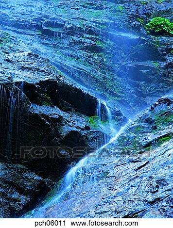 Stock Image - valley, canyon, valley, canyon, running water, landscape, scenery. Fotosearch