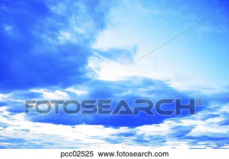 Stock Photography - cloud, sky, sunrise, altostratus, black clouds, dark clouds, nature. Fotosearch