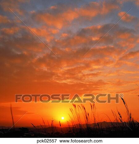 red sky, sunrise, sunset, cloud, sky, sunset, sundown View Large Photo Image Stock Photo - red sky, sunrise, sunset, cloud, sky, sunset, sundown. Fotosearch