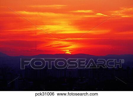 sunrise, red sky, sunrise, sunset, sunset, sundown, sunset View Large Photo Image Stock Photograph - sunrise, red sky, sunrise, sunset, sunset, sundown, sunset. Fotosearch