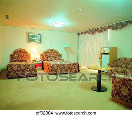 Picture - bedroom interior, bedroom, light, illumination, bedroom, room, furniture. Fotosearch