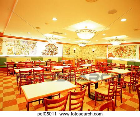 fast food, restaurant, restaurant, table, table, chair, bench View Large Photo Image Stock Image - fast food, restaurant, restaurant, table, table, chair, bench. Fotosearch