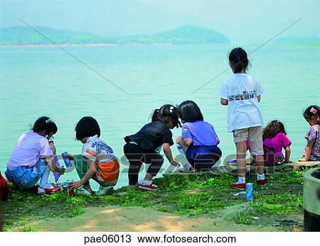 children, child, kid, girl, behind, back, river View Large Photo Image Stock Image - children, child, kid, girl, behind, back, river. Fotosearch