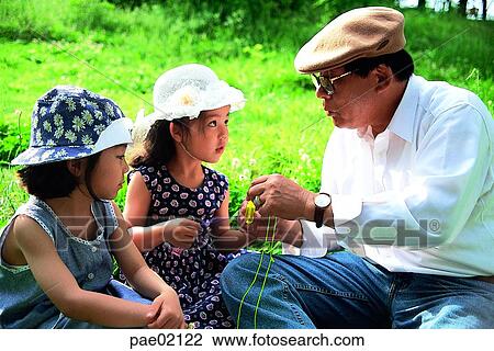 children, child, kid, grandfather, sisters, girl, respect old men View Large Photo Image Stock Image - children, child, kid, grandfather, sisters, girl, respect old men. Fotosearch